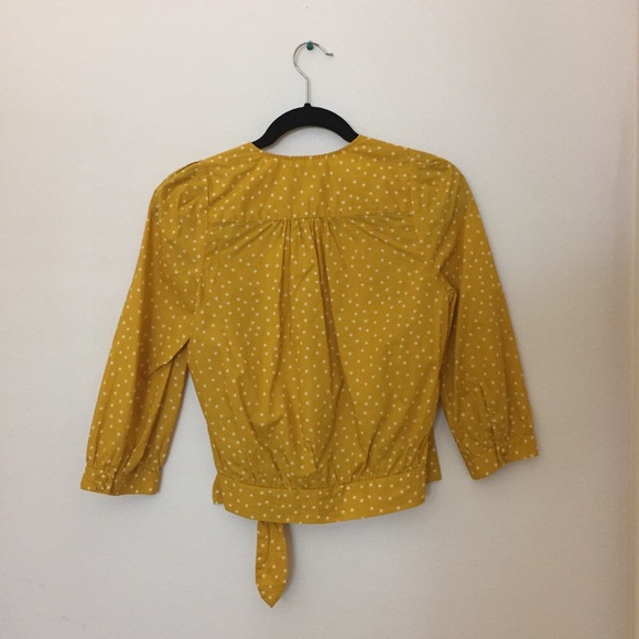 NWT Madewell Wrap Top in Star Scatter (XXS) - Picture 3 of 4